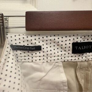 Talbots Cream Perfect Crop Pants